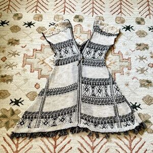 Free People knitted boho tunic dress XS
